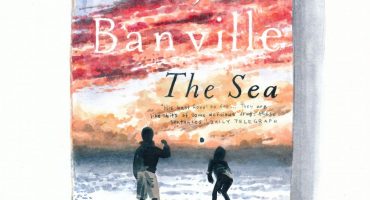 A watercolour drawing of a paperback edition of John Banville's novel The Sea